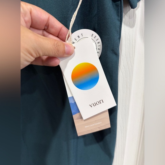 Vuori Men's Small Strato Tech Tee Deep Sea Teal NWT T-Shirt Performance Jersey - Picture 7 of 10